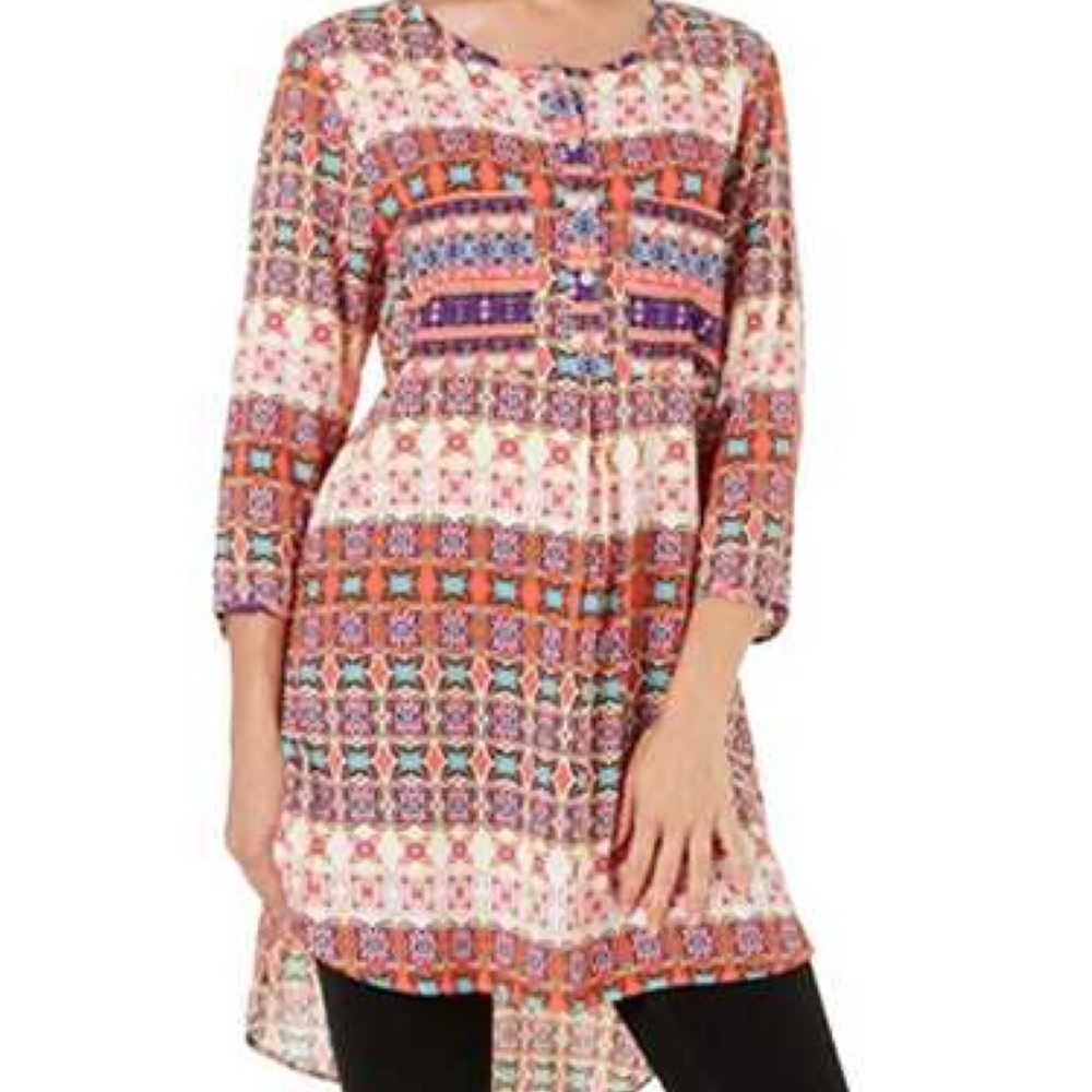 Anthropology Figuero & Flower Tunic Dress, Size Small